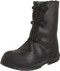 11001 Black PVC Rubber Waterproof Over Work Boots Shoes Rain Snow Galoshes SM-XL