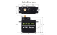 Waveshare 180° Copper Gear Digital Servo 2.3kg.Cm Large Torque High-Reliability