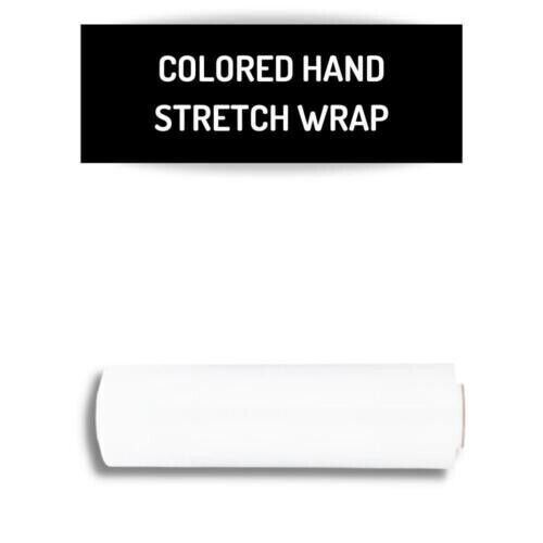 1 Roll 18″ x 1500′ 80 Ga Cast Narrow Banding Hand Stretch Wrap Film Dark White