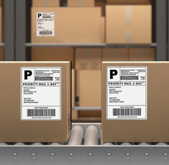 4″x6″ Fanfold Direct Thermal Shipping Labels for Zebra and Rollo Printers 500 PC