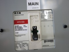 Eaton PRL2a 100A 360/210V Main Breaker Panel Board 3PH 4W 100 Amp HFD3100BP10