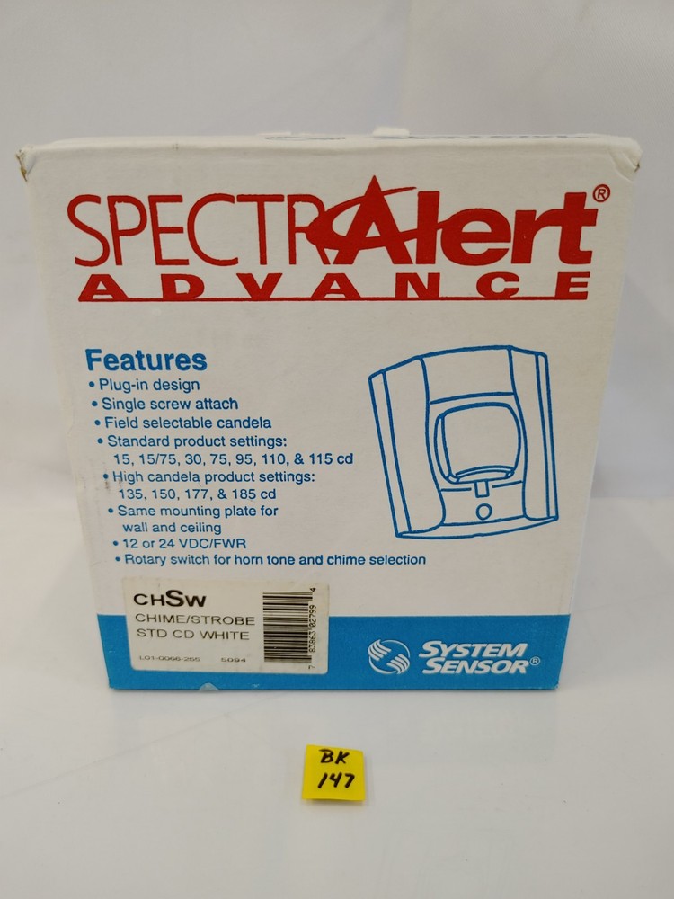 System Sensor CHSW Chime/Strobe STD CD White