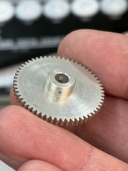 QTY 1 WESTINGHOUSE ALUMINUM SPUR GEAR 48 PITCH 57 TEETH 3/16” BORE 3/32” FACE