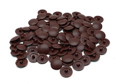 Luomorgo Home Office Screw Cap Cover Self-tapping Plastic (Brown) 100P