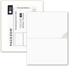 Shipping Labels with Self Adhesive, Square Corner, 200 Labels, Matte White