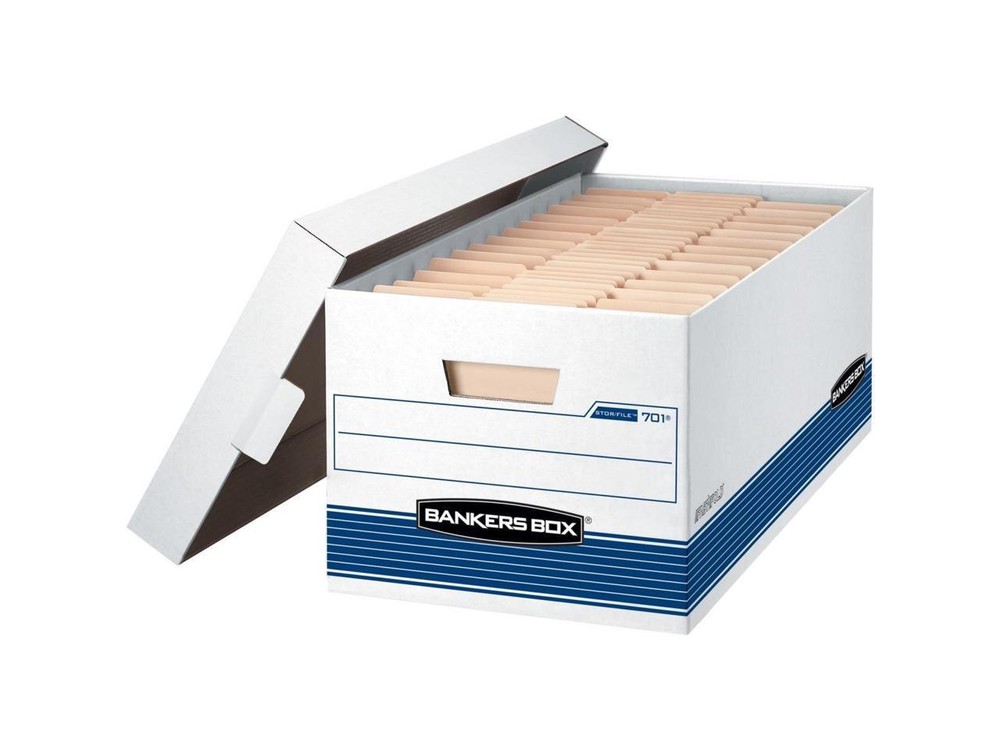 Fellowes Bankers Box Stor/File – 24″ Letter, Lift-Off Lid, 20pk