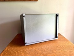 Vintage Brumberger Roll-Top Metal File Cabinet ~ Metal Roll Top Dark Room Photo