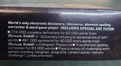 Vintage Franklin LM-2000 Language Master Electronic Dictionary & Thesaurus