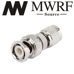 Mini UHF Male to BNC Male RF Connector Adapter; US Stock; Fast Shipping