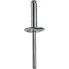 Large Flange Pop Rivets 3/16″ x 1/2″ Aluminum Dome Head (6-8) Blind Qty 50