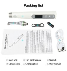 VVDental Wireless Endo Motor 16:1 Root Canal Treatment OLED Screen 360° Rotation