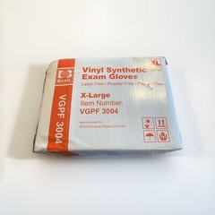 Clear Medical Vinyl Exam Gloves Latex-Free & Powder-Free 1000 Gloves Sz XL