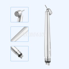 Dental 45° Degree LED Surgical High Speed Push Button Handpiece 4H E-generator