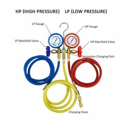 AC Manifold Meter Set for R134a R22 R12 R502 Refrigerant Manifold Meter Set Tool
