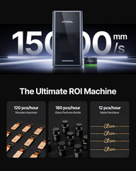 F2 Ultra 60W MOPA & 40W Diode Dual Laser Engraver, 100+ Color Metal Engraving, D