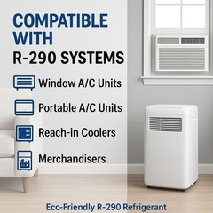 ENVIRO-SAFE R290 Refrigerant in an 8oz. Piercing Style Container for Recharge