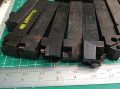 Valenite Carboloy ++ 15 pcs Various 1″ Lathe Tool Holders See Photos Used (15)