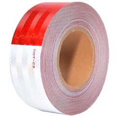 2 Inch x 160 Feet DOT-C2 Reflective Tape Red White Reflective Tape Outdoor Wa…