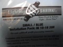 1pk of 20 Lighting Shrink Landscape Lighting small blue 10-18
