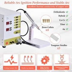 Jewelry Spot Welding Machine, 110V 60HZ Pulse Argon Arc Permanent Jewelry Welder