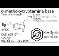 5-Methoxytryptamine 5g, mexamine freebase, 98% HowlSynth Reagent
