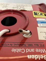 Belden 8729 4C 22AWG Shielded Audio Control Cable Partial Reel ~900 FT White