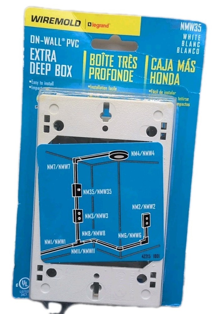 Wiremold White, Extra Deep Switch/Outlet Box, NMW35 [94]