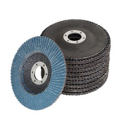 100 Piece 4-1/2 In x 7/8 In T29 80 Grit Premium Zirconia Flap Sanding Discs