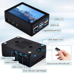 Enhanced Raspberry Pi 5 Experience with 3.5-Inch Touch Screen & Active Cooler