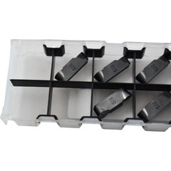 NEW Pack of 7 Iscar HFPR-5025 IC20 Carbide Grooving Inserts Uncoated