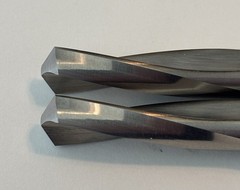 2 Guhring 12.0 MM Low Helix HSS Stub Length Uncoated 118 Point Spiral Drills New