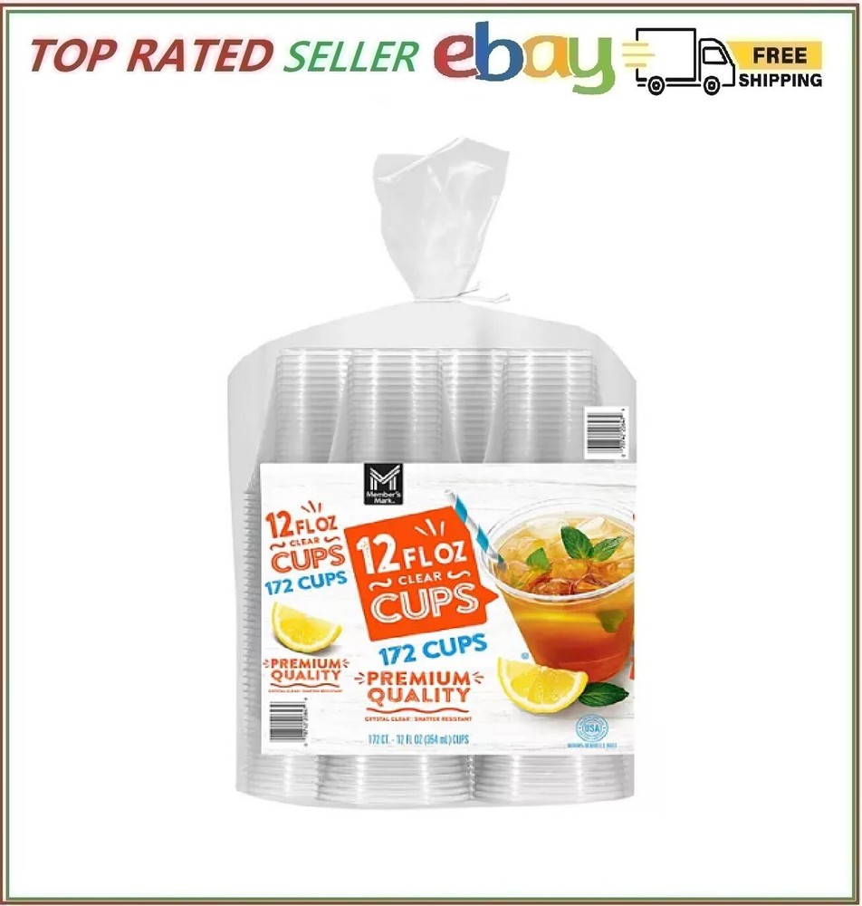 Member’s Mark Clear Plastic Cups (12 oz., 172 ct.)