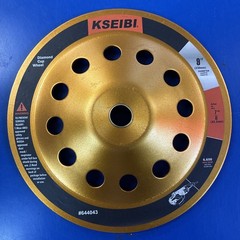 KSEIBI 9-Inch Diamond Cup Grinding Wheel, Double Row Grinder #644043