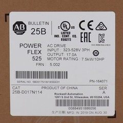 NEW AB Allen-Bradley 25B-D017N114 PowerFlex 525 7.5kW/10HP Sealed US Free Tax