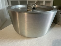 Update International ASP- Aluminum Fry Pot w/ Lid and Aluminum Perforated Basket
