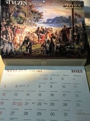 HISTORY OF POLAND JAN MATEJKO ART PAINTINGS in 2025 Wall Calendar ENGLISH/POLISH