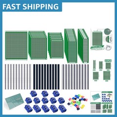 Multi-Sized 104PCS PCB Board Kit with Connectors for Custom Electronics Design