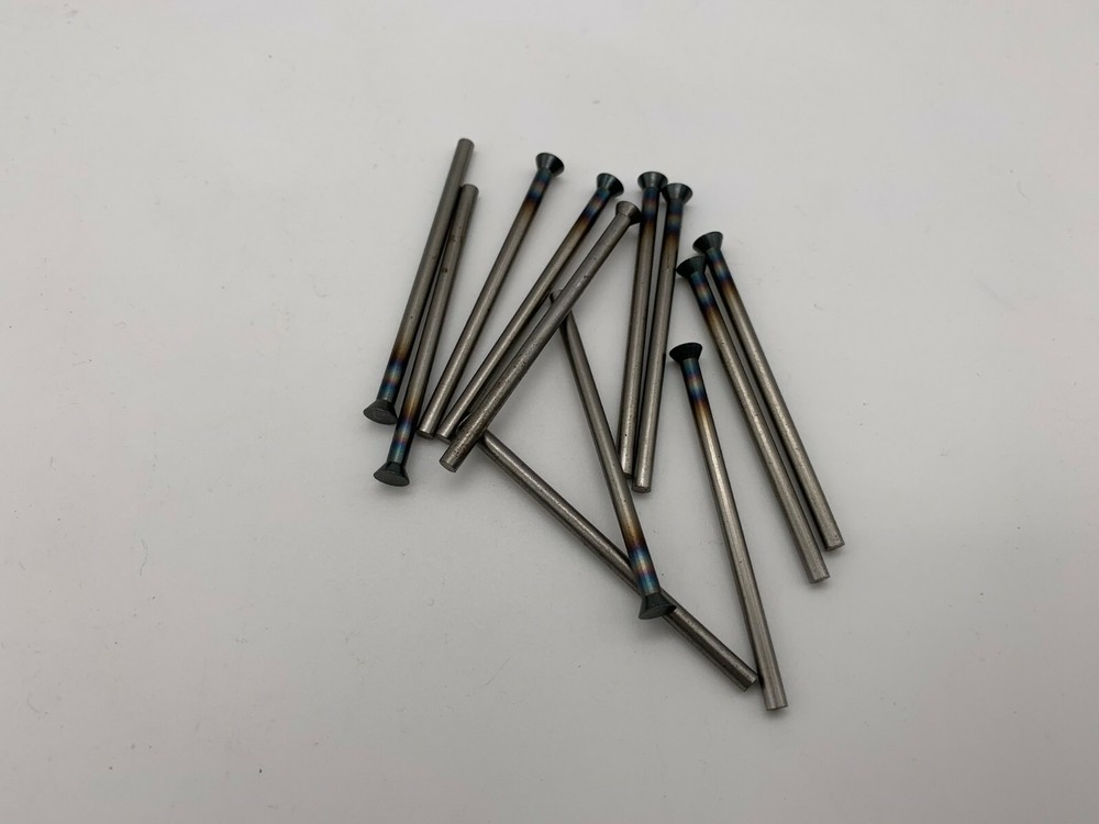 Royal .109 X 2″ Long Bevel Headed Punches, Tool Steel Lot Of 12 Pieces