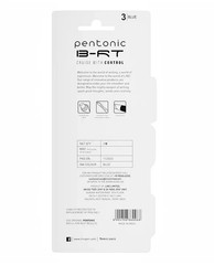 Pentonic B-RT 0.7mm Retractable Blue Ink Ball Point Pen Blister Pack of 3 Pens