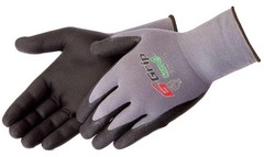 12- Lightweight Nitrile Grip Micro Foam Palm Coated Protective Work Gloves SMALL