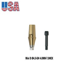 US Titanium Straight Transfer Abutment Fits Hiossen ET (ETIII/IV) /Osstem TS/GS