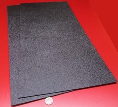 Black ABS Sheet 1/8″ (.125″) X 12″ X 24″ Haircell Textured One Side, 2 Units