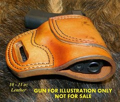 Gary C’s Avenger OWB HOLSTER fits Glock 42 .380 eXtra Heavy Leather