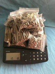 10 Pounds of Assorted Sizes & Lengths Stainless Steel Screws / Bolts Hardware