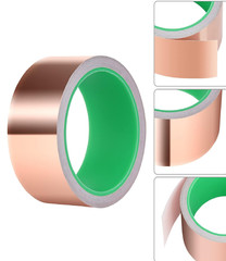 Kirecoo Copper Tape, Copper Foil Tape (2inch X 33 FT) with Conductive Adhesive