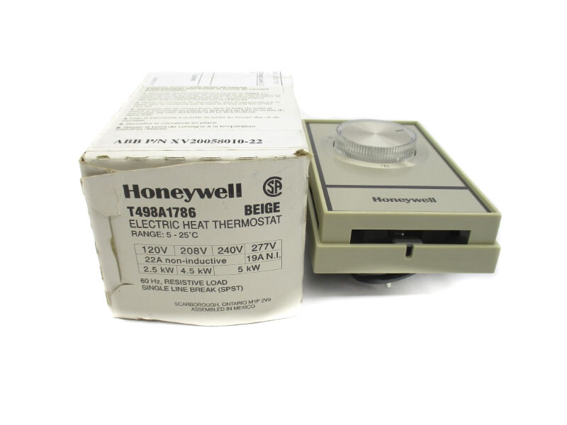 HONEYWELL T498A1786 277V 22A 5-25’C (BEIGE) NSMP
