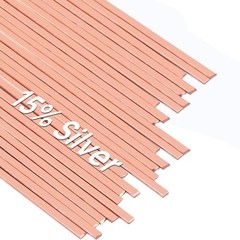 15% Silver Brazing Rods AWS BCuP5, 30 Sticks Phos Copper Silver Solder Alloy …