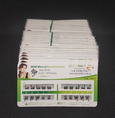 10Sets Dental Orthodontic Brackets MIM Monoblock Mini Roth/MBT 022 345 Hooks