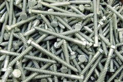 (90) Galvanized Hex Head 5/16 x 4″ Lag Bolts Wood Screws