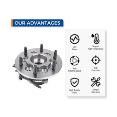 PAROD 515110 515111 4WD Front Drive Passenger Wheel Hub Bearing Assembly Comp…